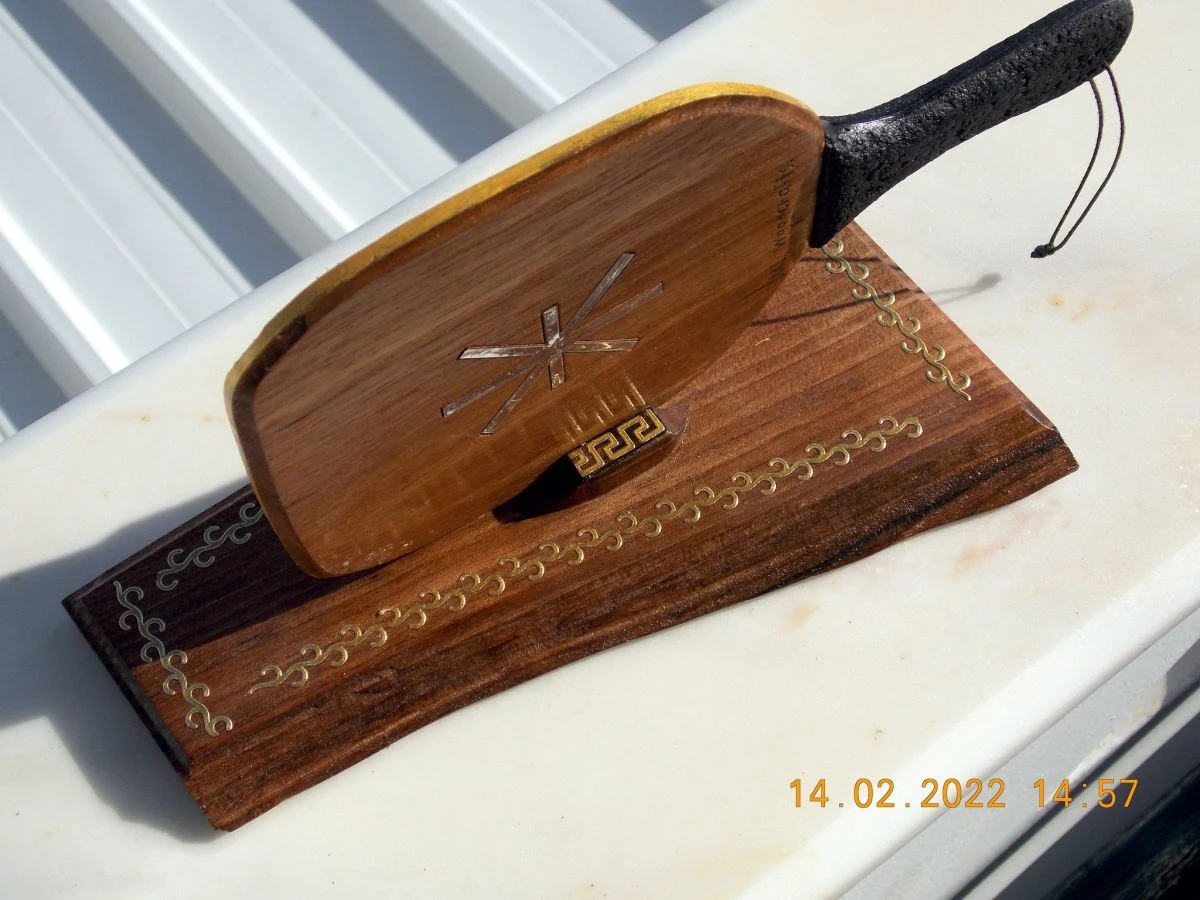 Vendora Ξύλινη ρακέτα μινιατούρα. 4 Vendora Ξύλινη ρακέτα μινιατούρα. - Image 2