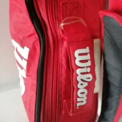 Vendora Vintage Wilson Tour Tennis Bag Red Shoulder Strap Racquet 1 εξωτερική τσέπη -Vendora Shop 784d8fc29147675782a1419481599ead7042e8d9 xl
