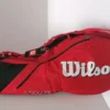 Vendora Vintage Wilson Tour Tennis Bag Red Shoulder Strap Racquet 1 εξωτερική τσέπη -Vendora Shop ad22e35b590734be9e06186991bbcac250638bf5 xl