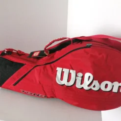 Vendora Vintage Wilson Tour Tennis Bag Red Shoulder Strap Racquet 1 εξωτερική τσέπη -Vendora Shop bec88faf64a2b9479f44c34f3f7b6e1859975fe8 xl