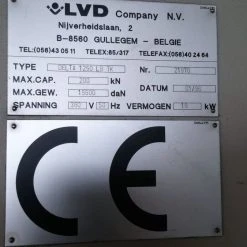 Vendora Πωλείται CNC Μηχάνημα Διάτρησης Λαμαρίνας (Punching) της εταιρίας LVD μοντέλο DELTA 1250 -Vendora Shop dfdebac404c613f030b87c0778c98ae7a420db44 xl