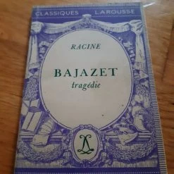 Vendora Racine, Bajazet. Γαλλικό βιβλίο.